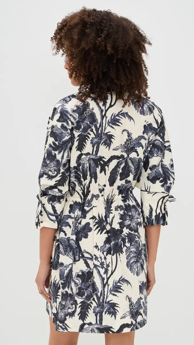 Cara Cara Henry Dress Fauna Floral Navy | Thumbnail 3 Cara Cara Henry Dress Fauna Floral Navy | Thumbnail 3
