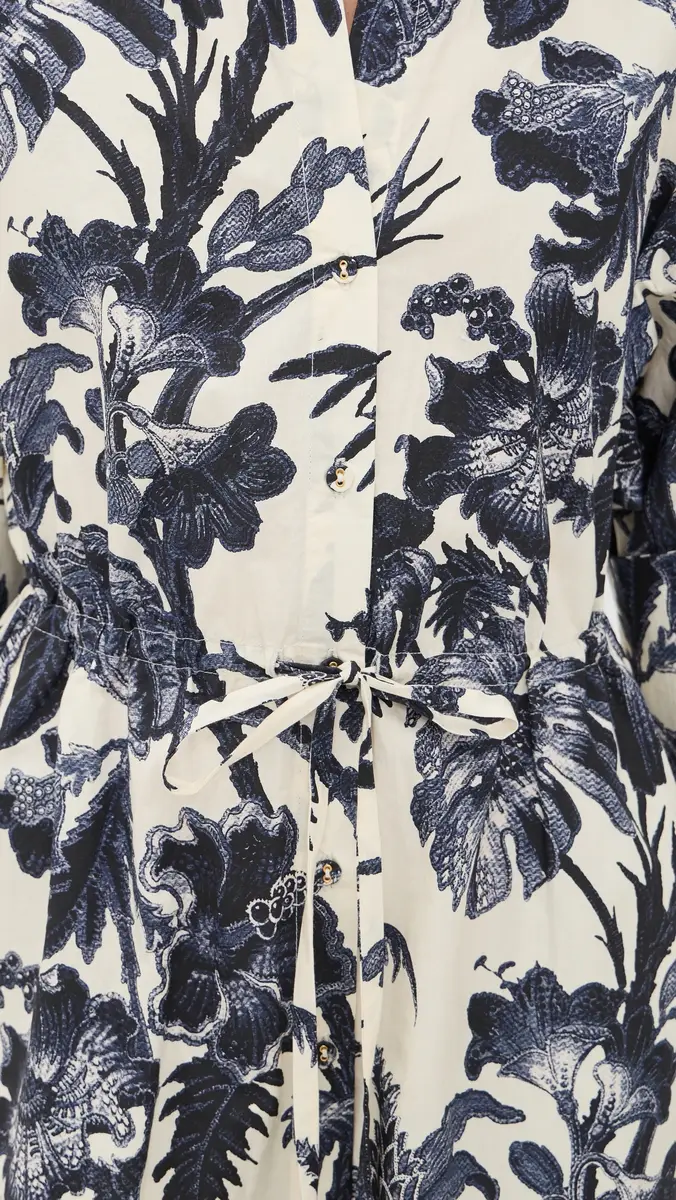 Cara Cara Henry Dress Fauna Floral Navy | Thumbnail 6 Cara Cara Henry Dress Fauna Floral Navy | Thumbnail 6