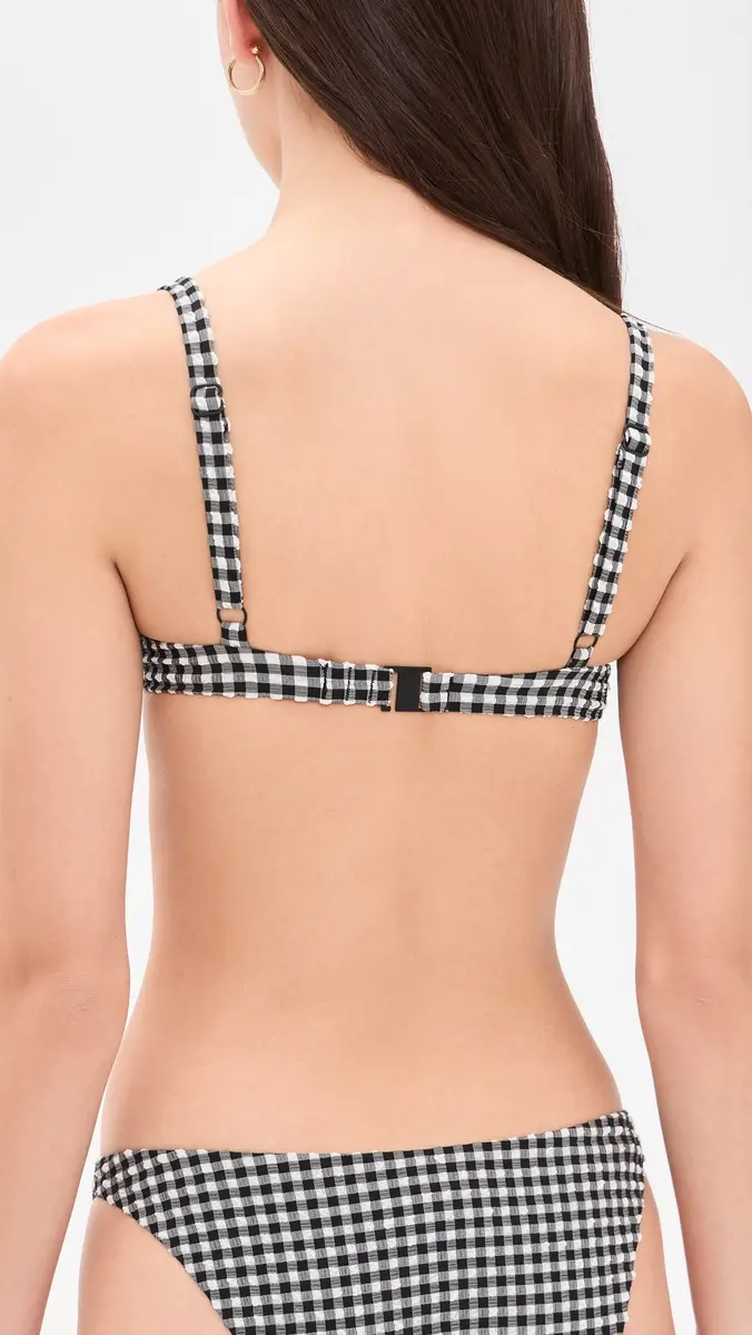 Onia Marilyn Bikini Top Black/White | Thumbnail 3 Onia Marilyn Bikini Top Black/White | Thumbnail 3