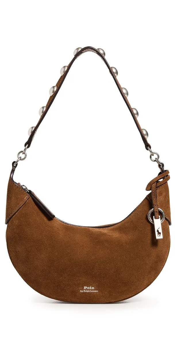 Polo I. D. Suede Mini Studded Bag Cinnamon One Size