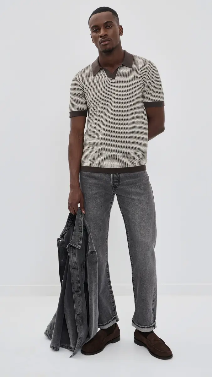 RAILS Hayden Polo Olive Oat Ripple | Thumbnail 5 RAILS Hayden Polo Olive Oat Ripple | Thumbnail 5