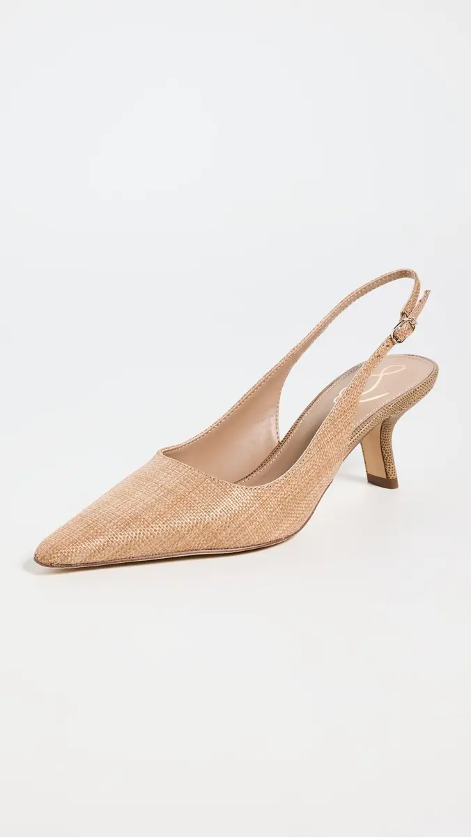 Sam Edelman Bianka Sling Pumps Buff Tan | Thumbnail 2 Sam Edelman Bianka Sling Pumps Buff Tan | Thumbnail 2