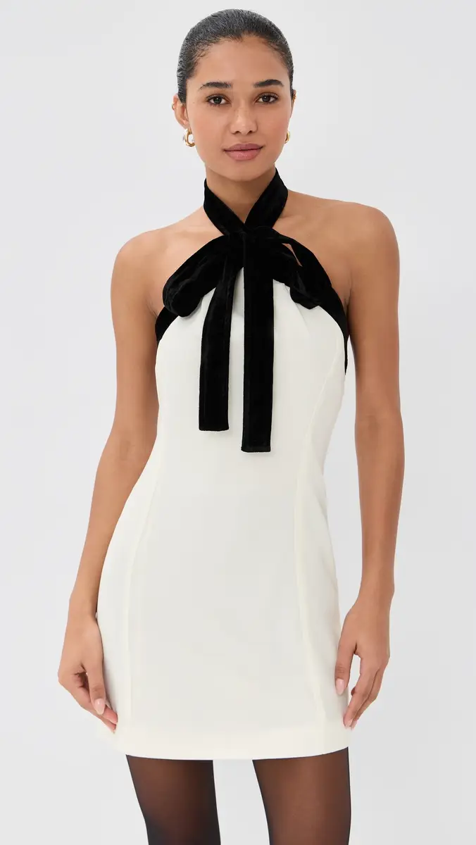 SIMKHAI Neck Tie Jolie Mini Dress Multi | Thumbnail 2