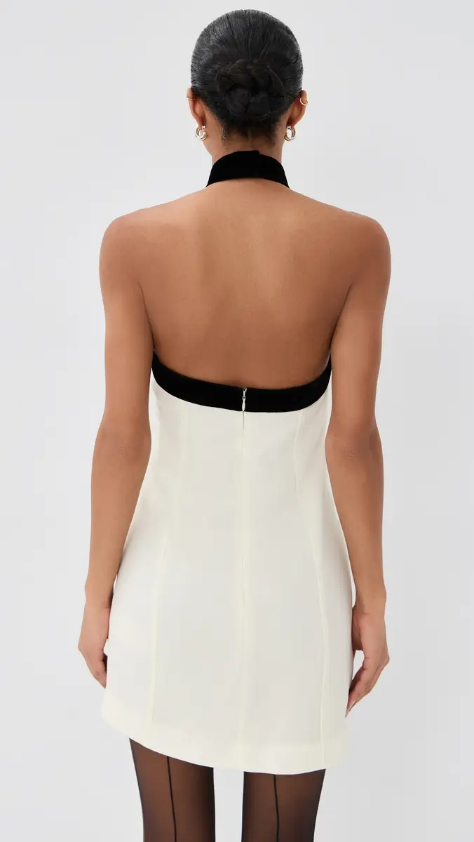 SIMKHAI Neck Tie Jolie Mini Dress Multi | Thumbnail 3