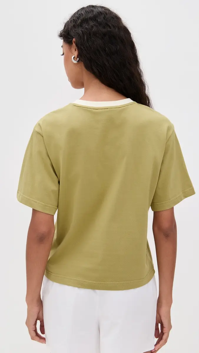 LE BOP Rory Ringer Tee Olive Green | Thumbnail 3 LE BOP Rory Ringer Tee Olive Green | Thumbnail 3