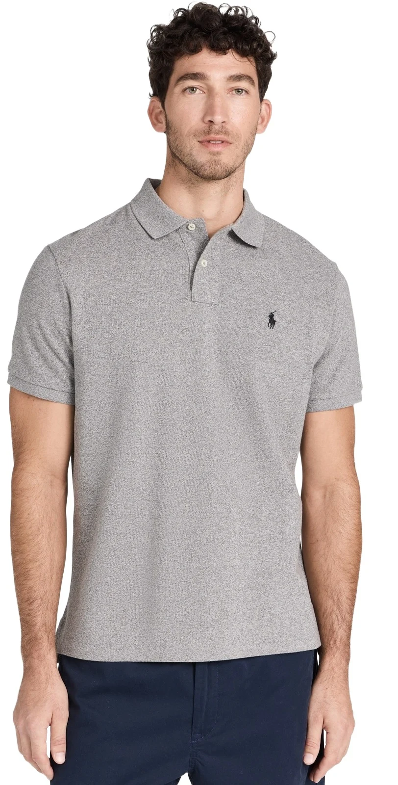 Custom Slim Fit Iconic Mesh Polo Custom Slim Fit Iconic Mesh Polo