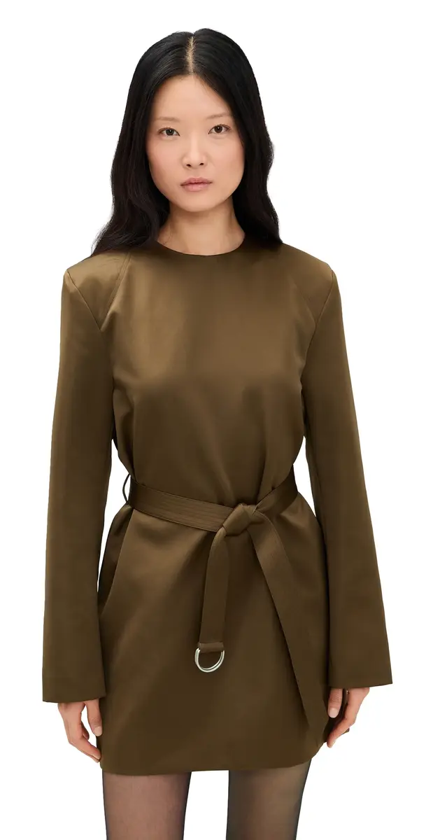 Nanushka Genaya Dress Wood | Image 1 Nanushka Genaya Dress Wood | Image 1