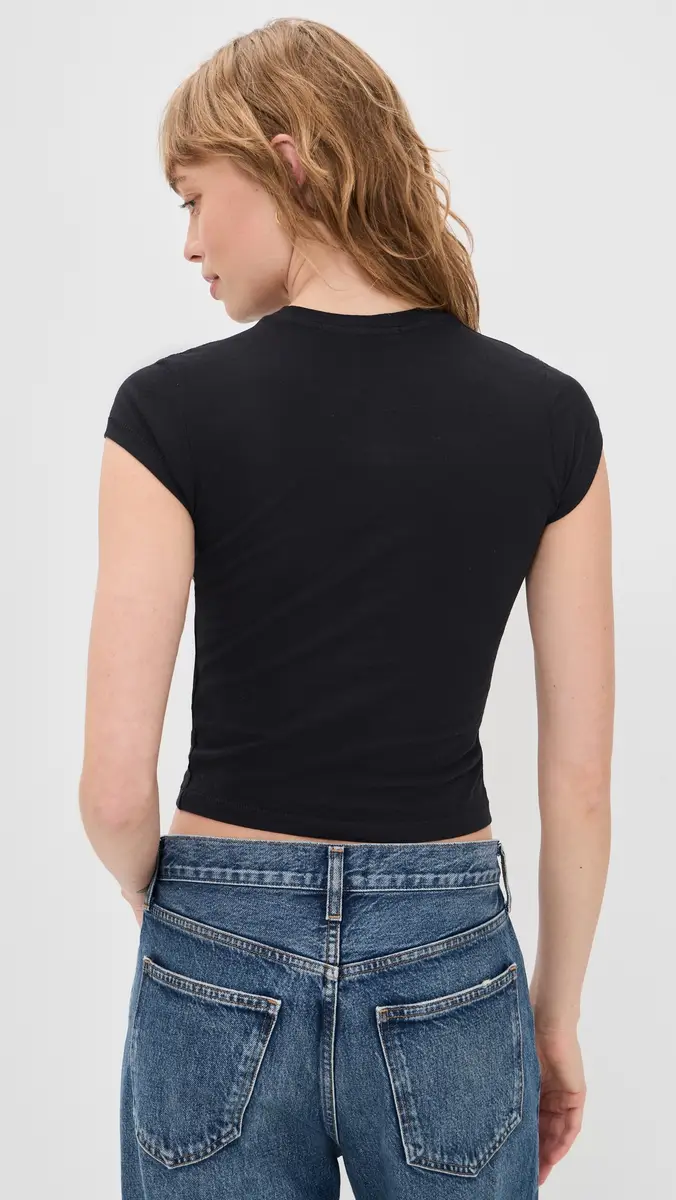 SLVRLAKE Cap Sleeve Tee Raven | Thumbnail 3 SLVRLAKE Cap Sleeve Tee Raven | Thumbnail 3