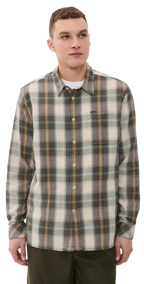Barbour Hawthorn Checked Relaxed Shirt Whisper White | Image 1 Barbour Hawthorn Checked Relaxed Shirt Whisper White | Image 1