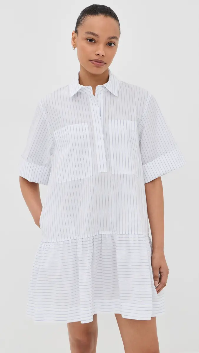 Simkhai Cris Button Up Shirt Dress | Thumbnail 2 Simkhai Cris Button Up Shirt Dress | Thumbnail 2