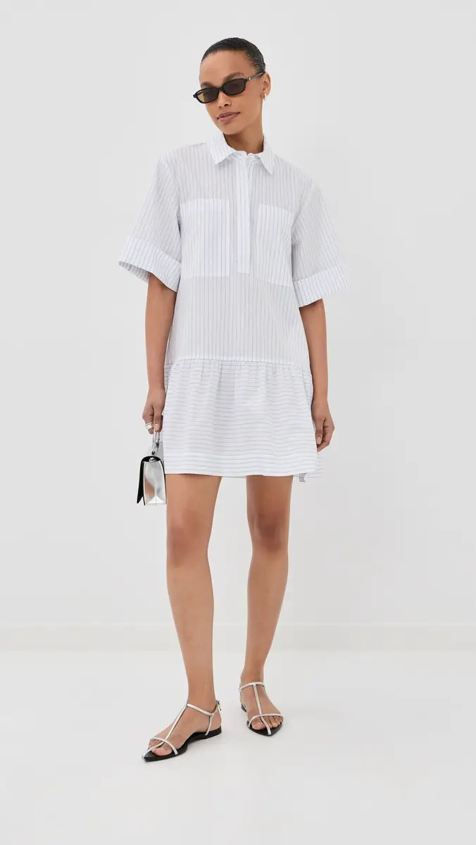 Simkhai Cris Button Up Shirt Dress | Thumbnail 5 Simkhai Cris Button Up Shirt Dress | Thumbnail 5