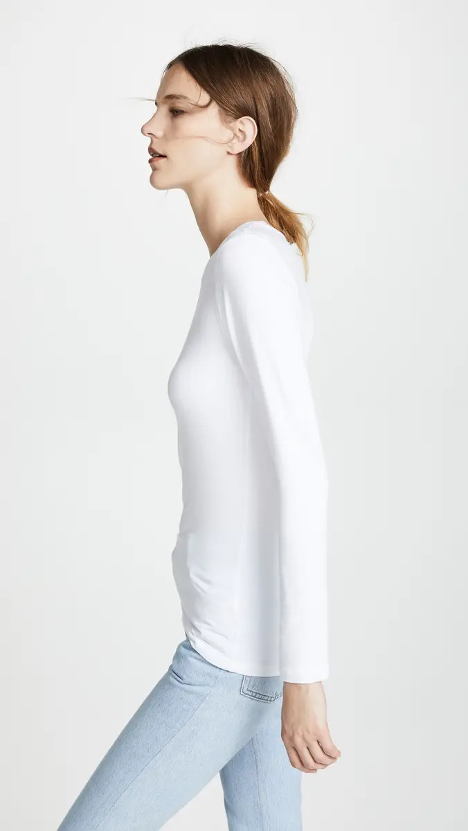 L'Agence Crew Neck Tess Shirt | Thumbnail 4 L'Agence Crew Neck Tess Shirt | Thumbnail 4