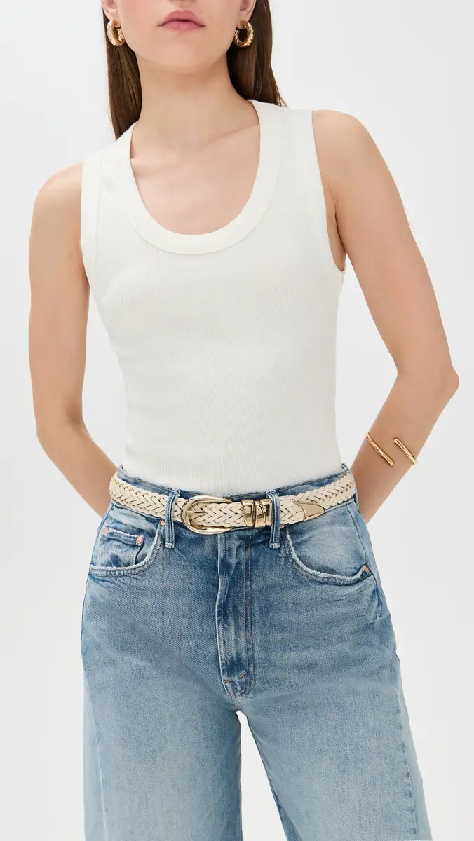 Madewell Woven Triple Metal Keeper Belt Vintage | Thumbnail 3