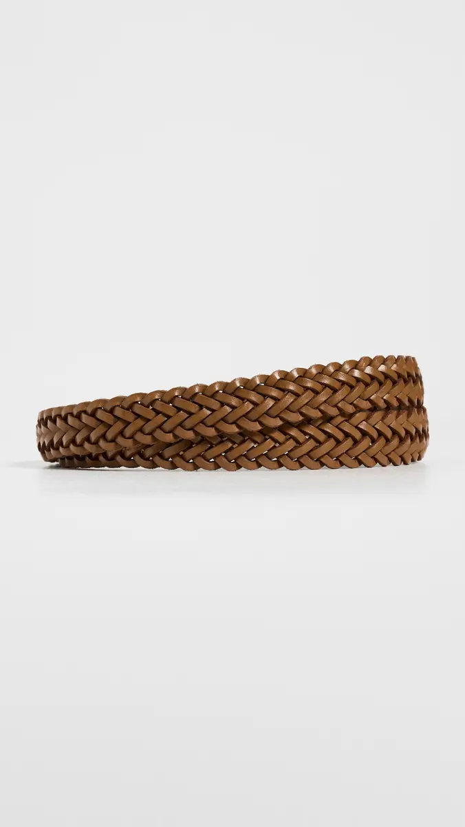 Madewell Woven Triple Metal Keeper Belt Light Caramel | Thumbnail 4