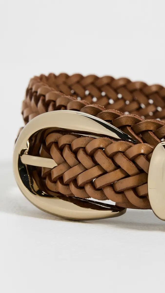 Madewell Woven Triple Metal Keeper Belt Light Caramel | Thumbnail 5