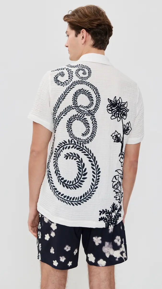 Agua Bendita Jack Embroidered Shirt Multicolor | Thumbnail 3