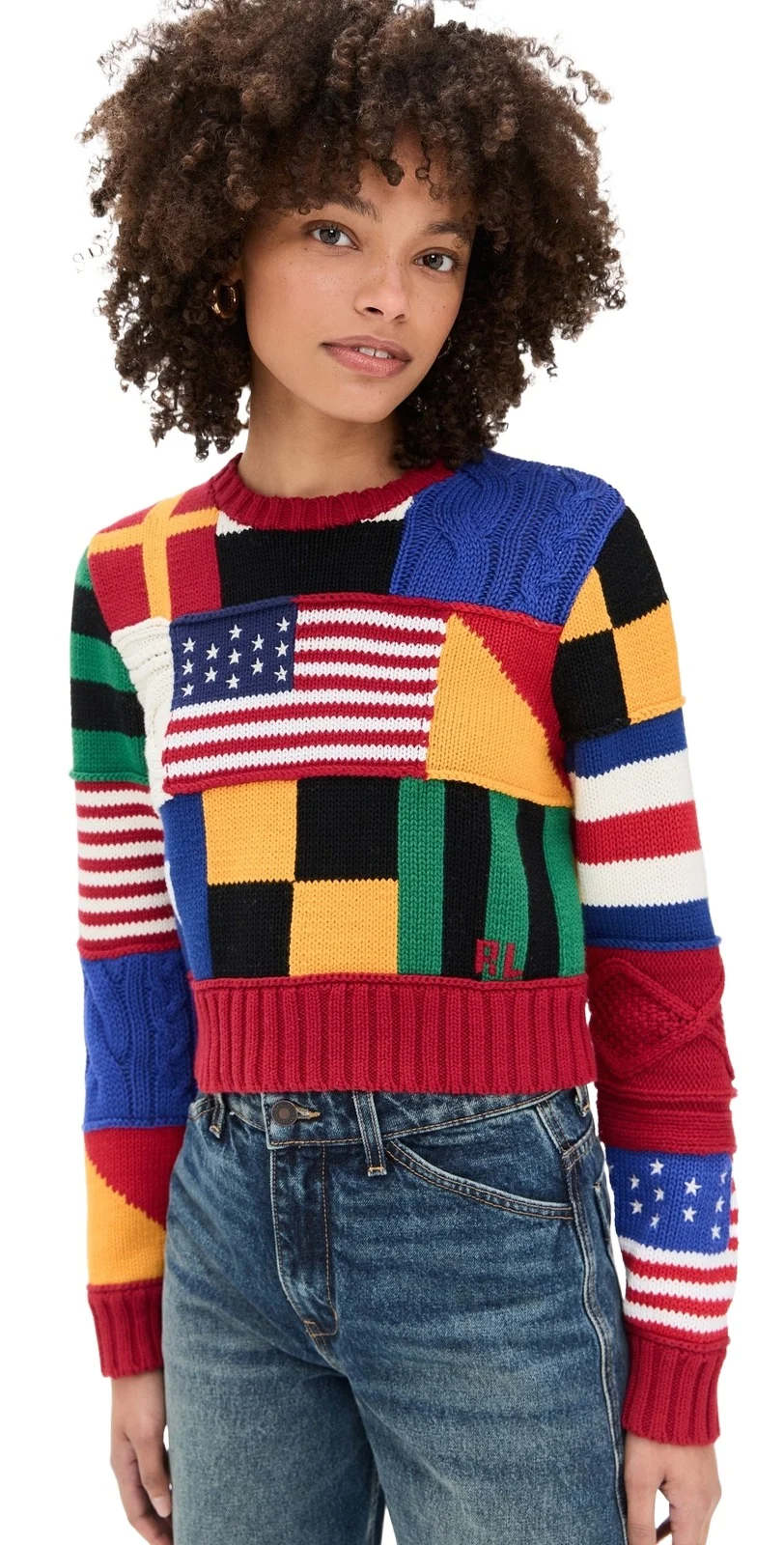 Cotton Flag Pullover Sweater Cotton Flag Pullover Sweater