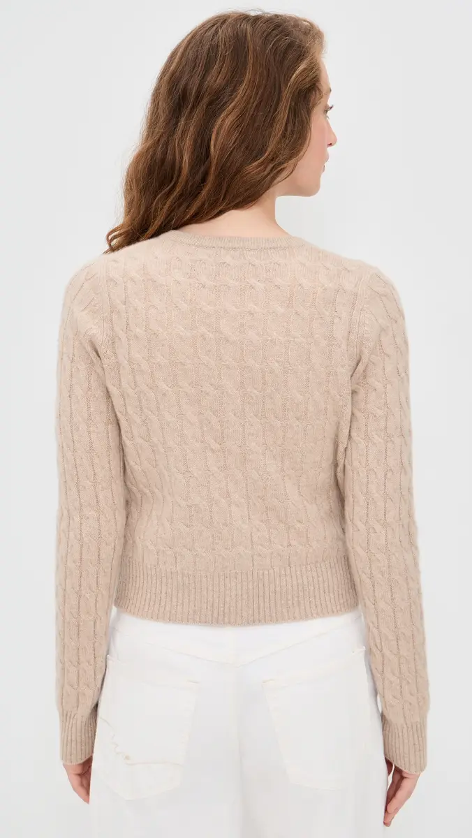 Joe's Jeans The Cable Dani Cashmere Cardigan Oatmeal | Thumbnail 3 Joe's Jeans The Cable Dani Cashmere Cardigan Oatmeal | Thumbnail 3