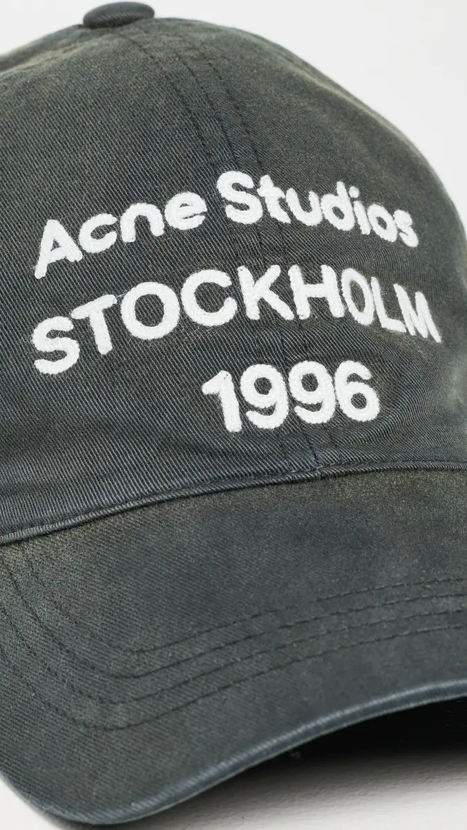 Acne Studios Carliy 1996 Cap Faded Black One Size | Thumbnail 4 Acne Studios Carliy 1996 Cap Faded Black One Size | Thumbnail 4