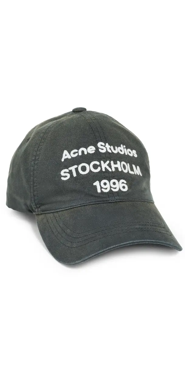 Acne Studios Carliy 1996 Cap Faded Black One Size | Image 1 Acne Studios Carliy 1996 Cap Faded Black One Size | Image 1