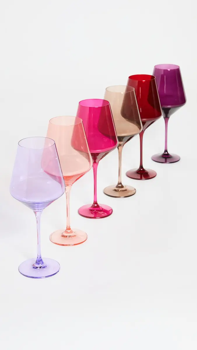 Estelle Colored Glass Stemware Set of 6 | Thumbnail 3 Estelle Colored Glass Stemware Set of 6 | Thumbnail 3