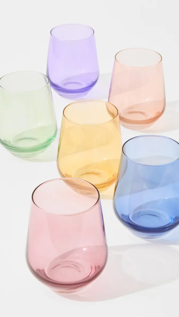Estelle Colored Glass Stemless Set of 6 | Thumbnail 2 Estelle Colored Glass Stemless Set of 6 | Thumbnail 2