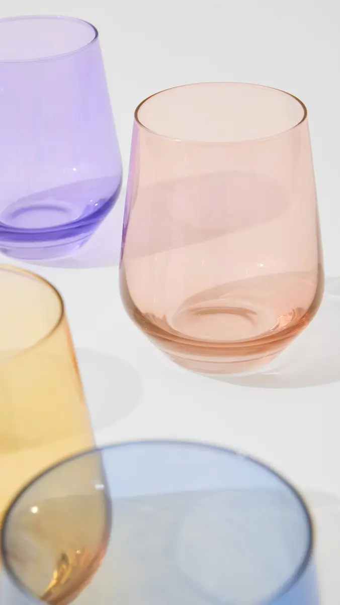 Estelle Colored Glass Stemless Set of 6 | Thumbnail 3 Estelle Colored Glass Stemless Set of 6 | Thumbnail 3