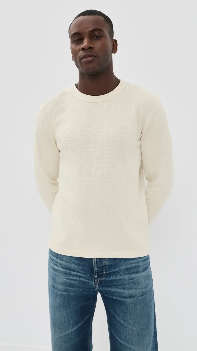 Citizens of Humanity Waffle Crewneck Tee | Thumbnail 2 Citizens of Humanity Waffle Crewneck Tee | Thumbnail 2