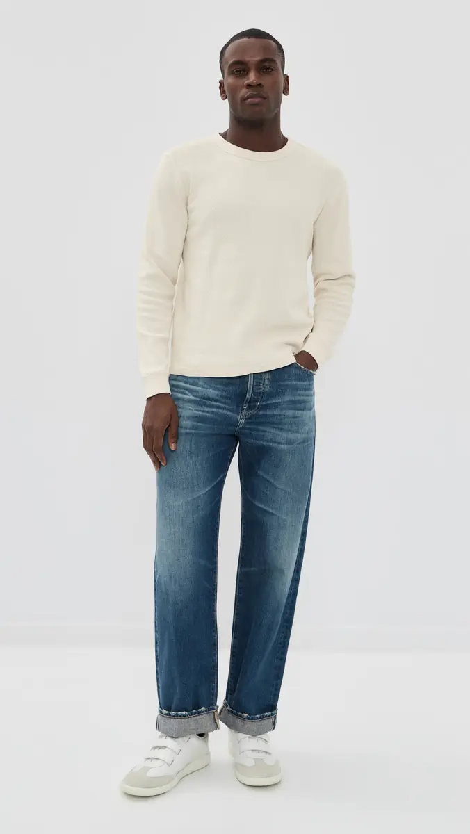 Citizens of Humanity Waffle Crewneck Tee | Thumbnail 5 Citizens of Humanity Waffle Crewneck Tee | Thumbnail 5