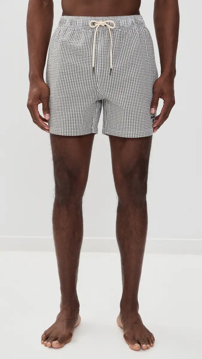 Barbour Gingham Seersucker Swim Shorts 5 | Thumbnail 2 Barbour Gingham Seersucker Swim Shorts 5 | Thumbnail 2