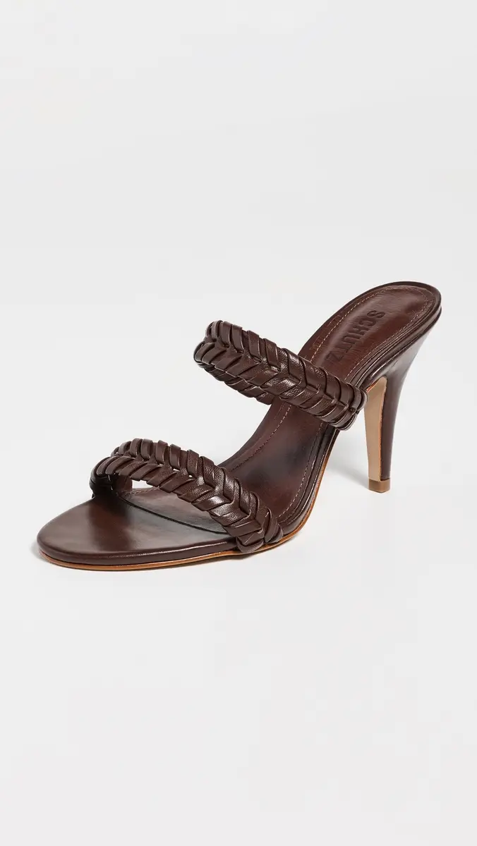 Schutz Cipri Mules Chestnut Brown | Thumbnail 2