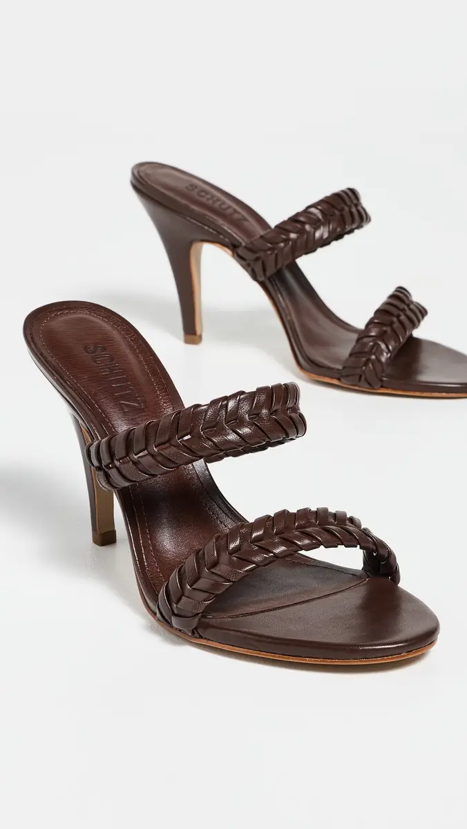 Schutz Cipri Mules Chestnut Brown | Thumbnail 5