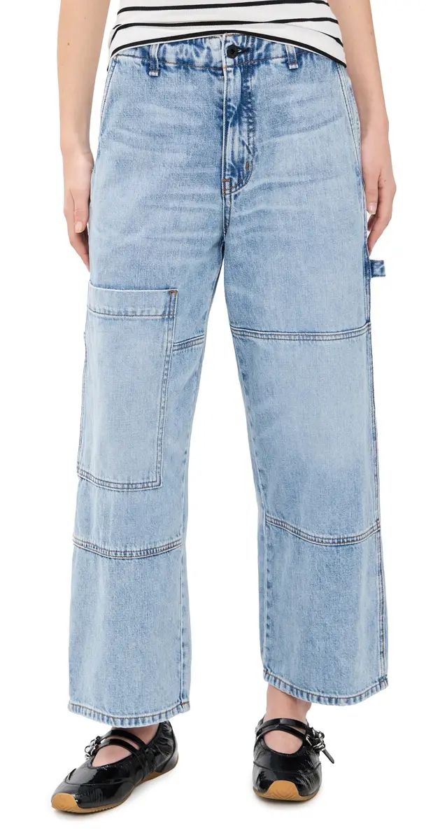 ASKK NY Cropped Carpenter Jeans Blondie | Image 1 ASKK NY Cropped Carpenter Jeans Blondie | Image 1