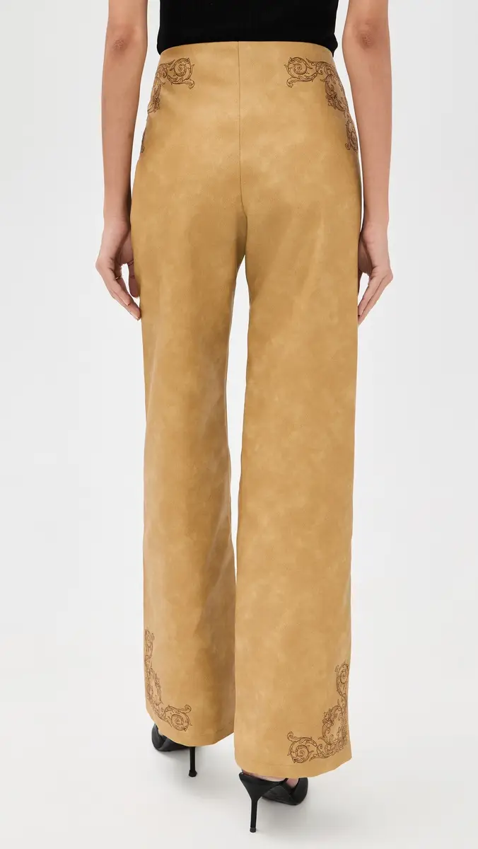 Yellow the Label Seba Faux Leather Pants Desert | Thumbnail 3 Yellow the Label Seba Faux Leather Pants Desert | Thumbnail 3