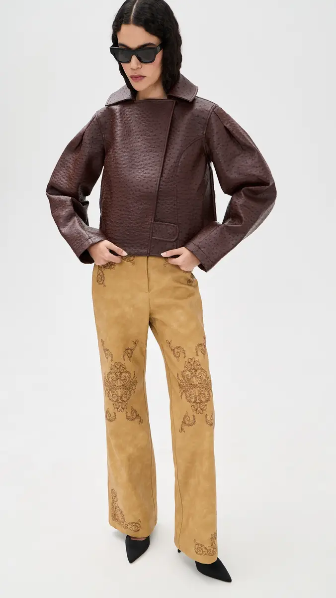 Yellow the Label Seba Faux Leather Pants Desert | Thumbnail 5 Yellow the Label Seba Faux Leather Pants Desert | Thumbnail 5