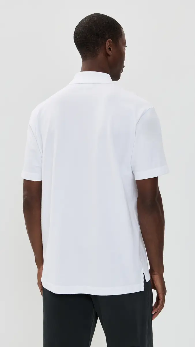 Maison Kitsuné Grey Fox Head Patch Comfort Polo | Thumbnail 3 Maison Kitsuné Grey Fox Head Patch Comfort Polo | Thumbnail 3