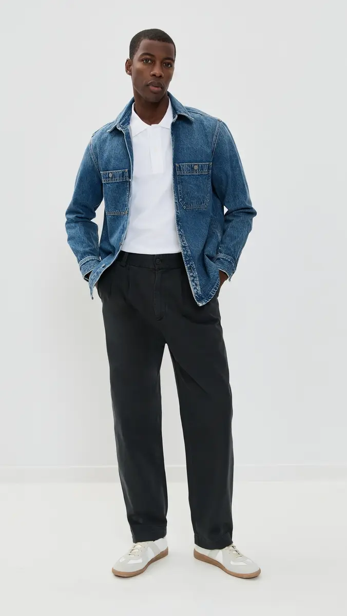 Maison Kitsuné Grey Fox Head Patch Comfort Polo | Thumbnail 5 Maison Kitsuné Grey Fox Head Patch Comfort Polo | Thumbnail 5