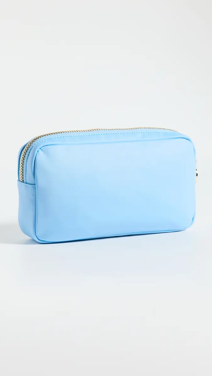 Stoney Clover Lane Periwinkle Makeup Embroidered Small Pouch Periwinkle One Size | Thumbnail 4