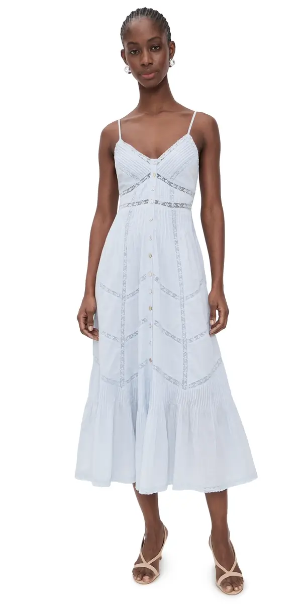 LoveShackFancy Esilda Dress Baby Bluebell | Image 1 LoveShackFancy Esilda Dress Baby Bluebell | Image 1