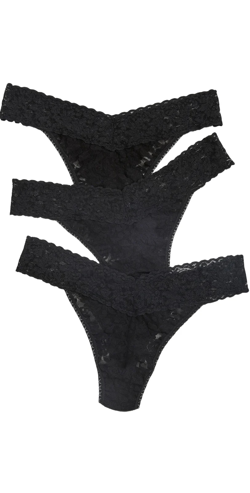 Hanky Panky Signature Lace Original Rise Thong 3 Pack