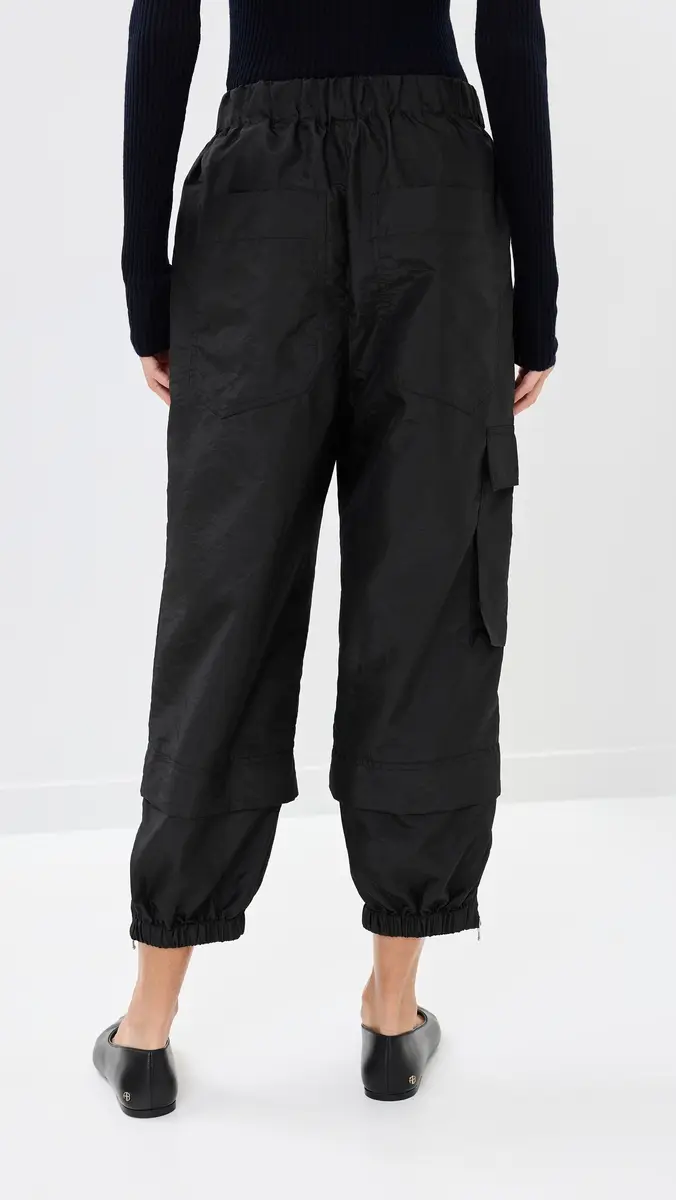 Tibi Crispy Nylon Pull On Joggers | Thumbnail 3 Tibi Crispy Nylon Pull On Joggers | Thumbnail 3