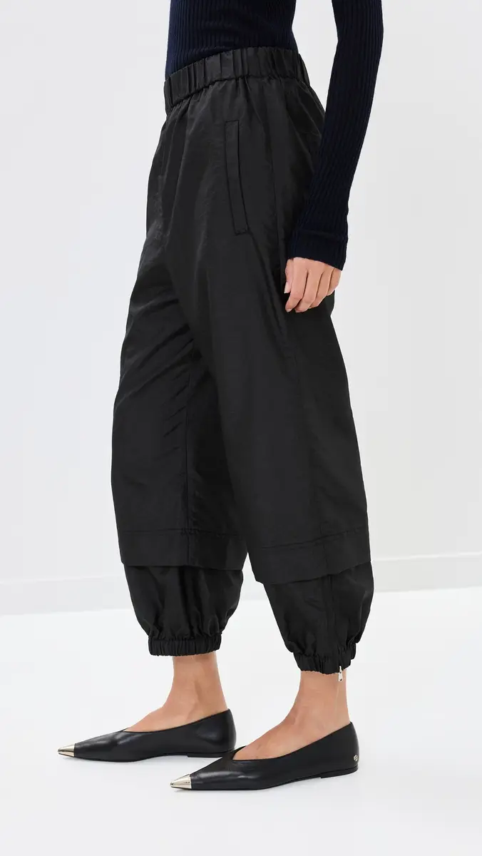 Tibi Crispy Nylon Pull On Joggers | Thumbnail 4 Tibi Crispy Nylon Pull On Joggers | Thumbnail 4