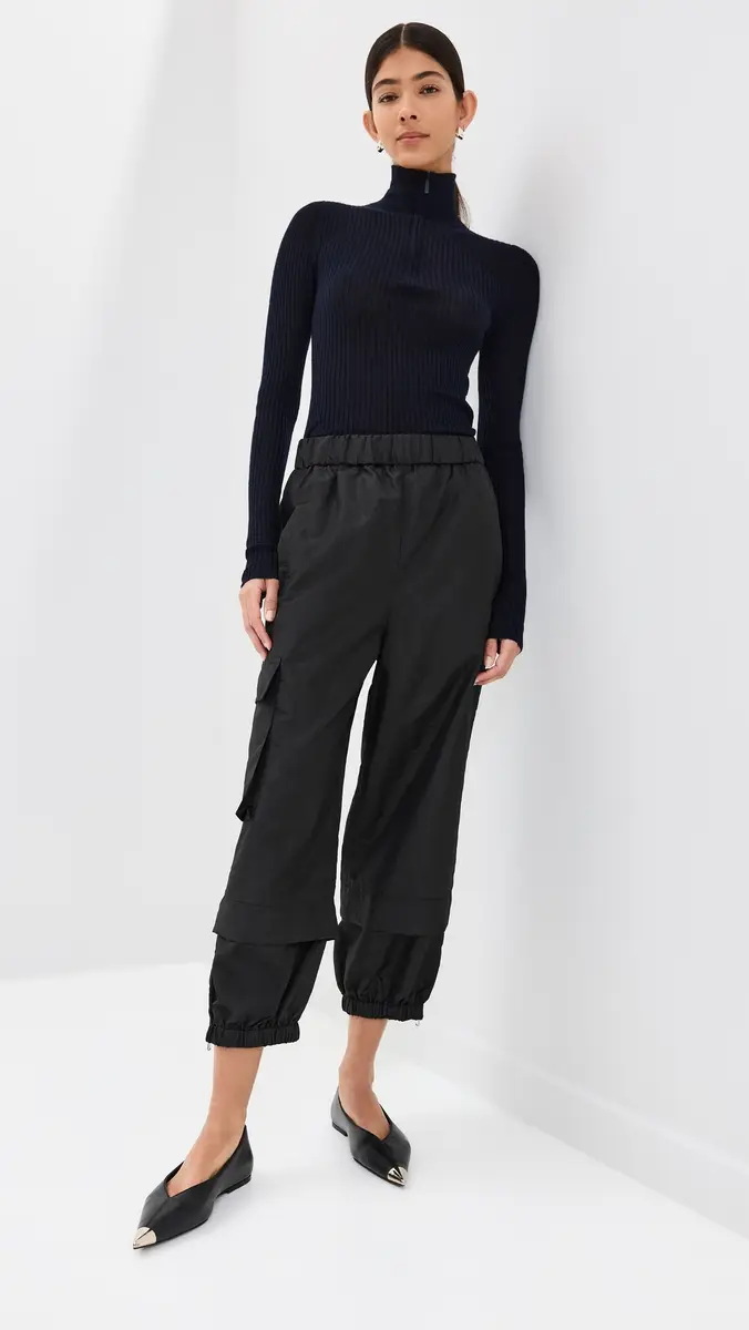 Tibi Crispy Nylon Pull On Joggers | Thumbnail 5 Tibi Crispy Nylon Pull On Joggers | Thumbnail 5