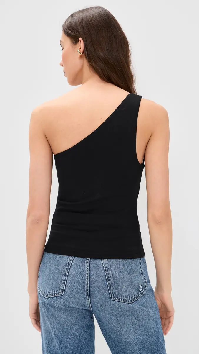 GOOD AMERICAN Super Stretch One Shoulder Tank | Thumbnail 3 GOOD AMERICAN Super Stretch One Shoulder Tank | Thumbnail 3
