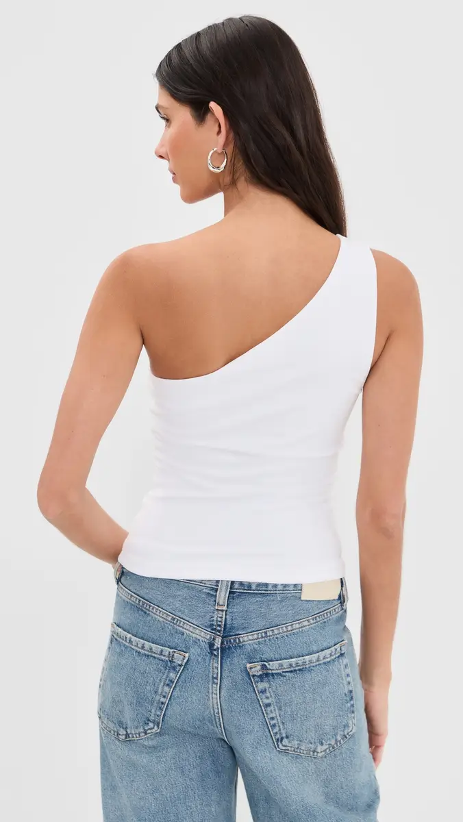GOOD AMERICAN Super Stretch One Shoulder Tank | Thumbnail 3 GOOD AMERICAN Super Stretch One Shoulder Tank | Thumbnail 3