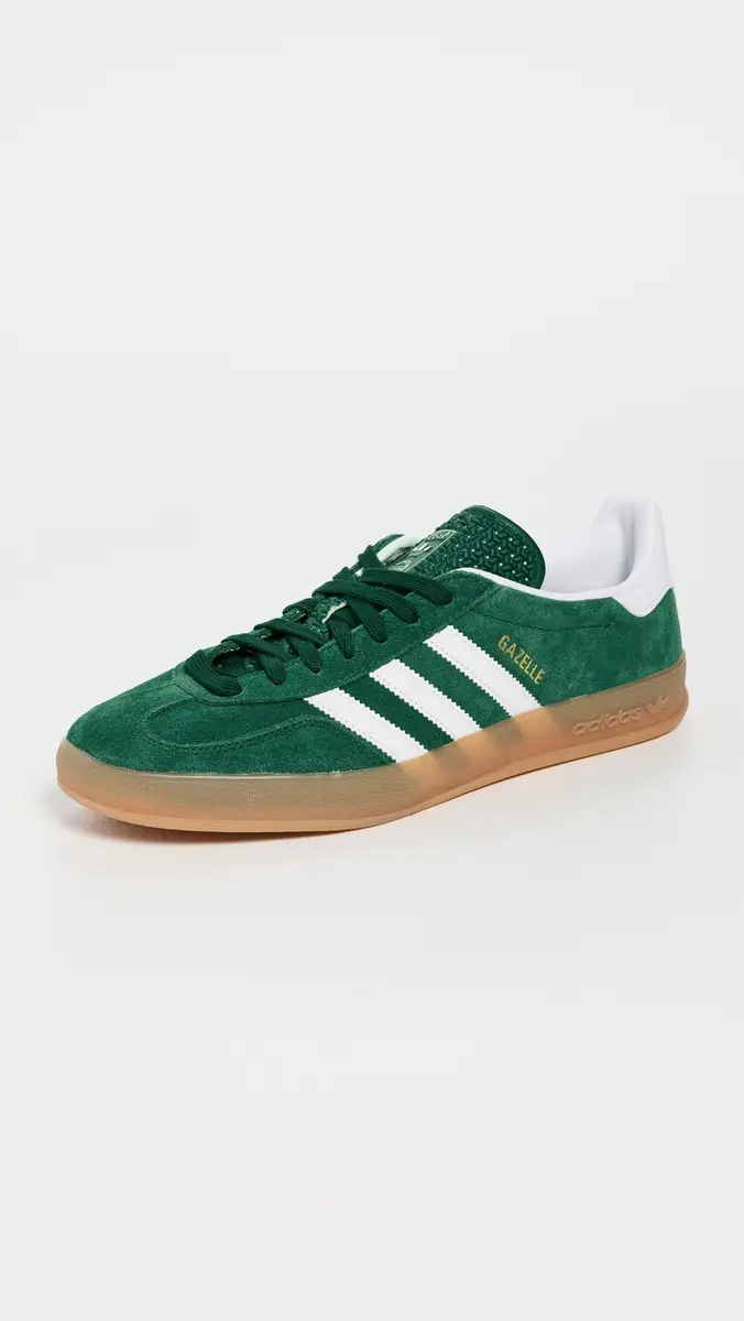 adidas Gazelle Indoor Sneakers Collegiate Green/Cloud White/Gum | Thumbnail 2