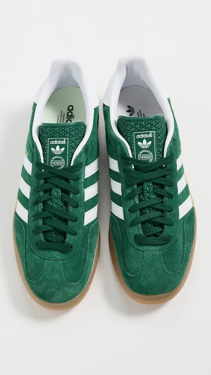 adidas Gazelle Indoor Sneakers Collegiate Green/Cloud White/Gum | Thumbnail 4