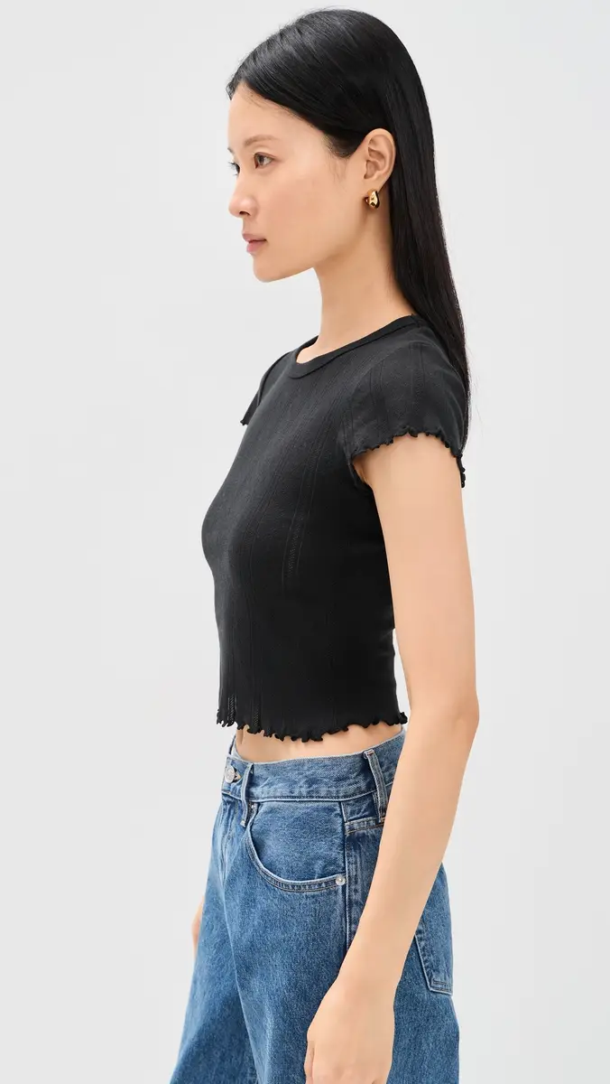 DAZE Lily Tee Black | Thumbnail 4