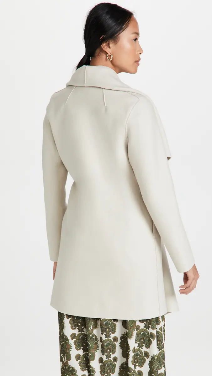 Harris Wharf London Women Blanket Coat Cream | Thumbnail 3 Harris Wharf London Women Blanket Coat Cream | Thumbnail 3