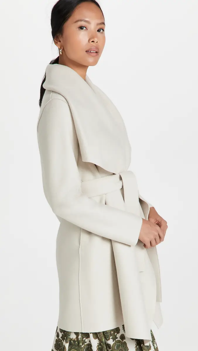 Harris Wharf London Women Blanket Coat Cream | Thumbnail 4 Harris Wharf London Women Blanket Coat Cream | Thumbnail 4